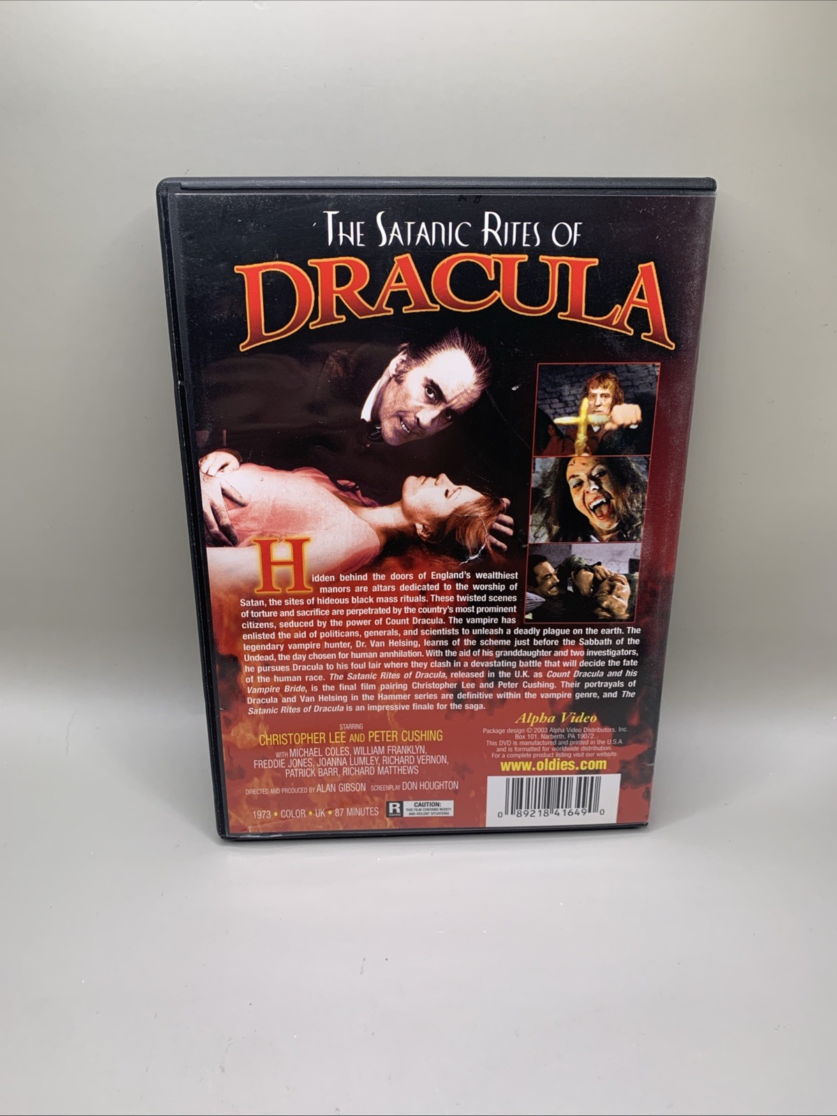 The Satanic Rites of Dracula (DVD, 1974)