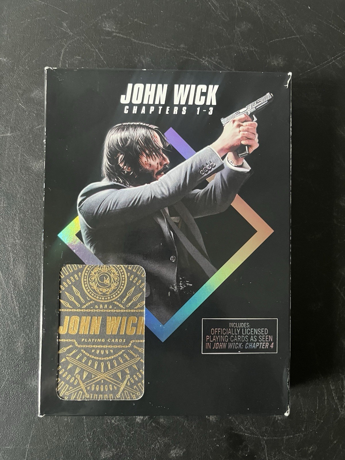 John Wick Preowned Chapters 1-3 Blu-ray DVD Limited Edition with Sealed Cards