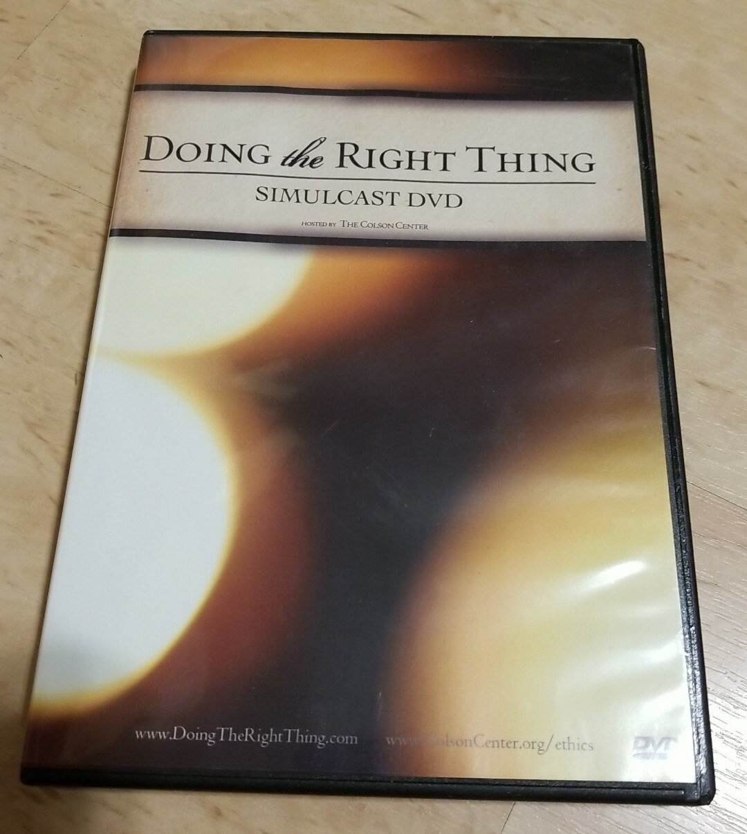 DOING THE RIGHT THING Simulcast DVD Colson Center Ethics 2 Discs 204 minutes