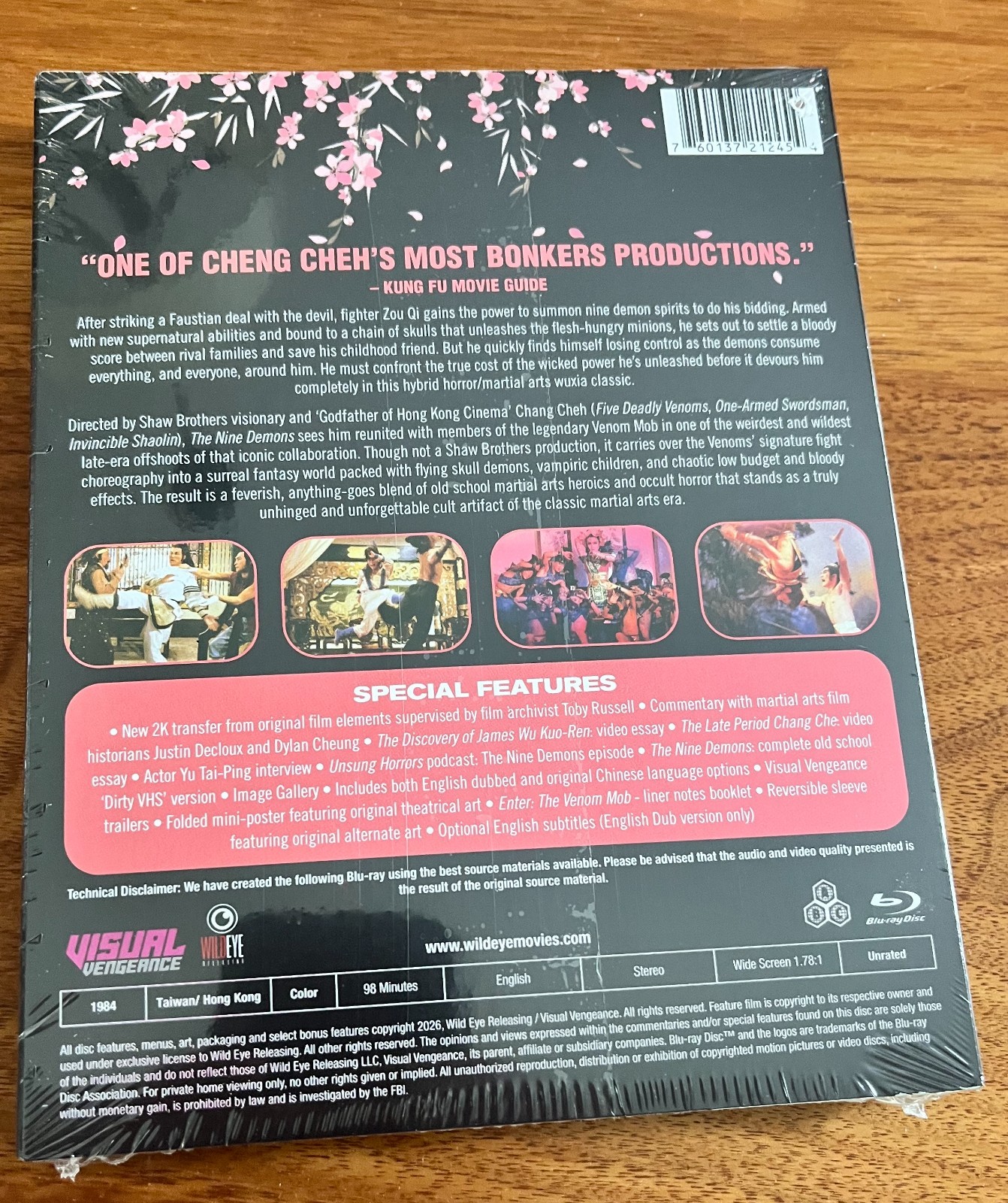 The Nine Demons (Visual Vengeance Bluray w/ Slipcover/Mini-Poster/ & More) NEW