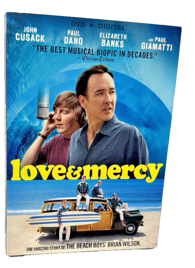 Love & Mercy DVD Digital John Cusack Beach Boys Biopic with Slipcover New Sealed