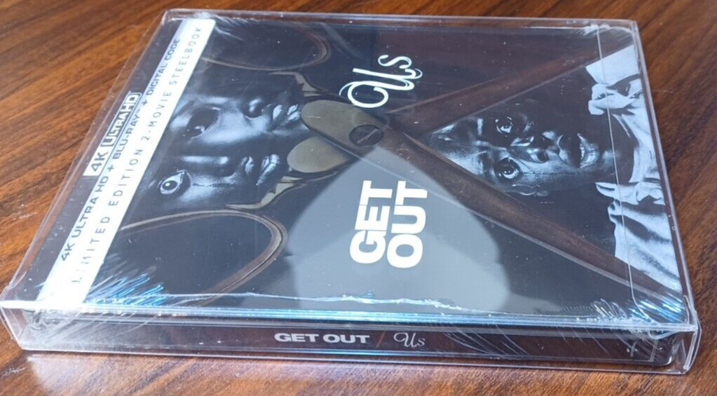 Get Out / Us Double Feature -Limited Edition Steelbook (4K+Blu-ray)-NEW-Free S&H
