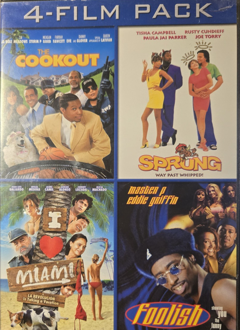 4-film Pack : The Cookout – Sprung – I Love Miami – Foolish – (DVD)