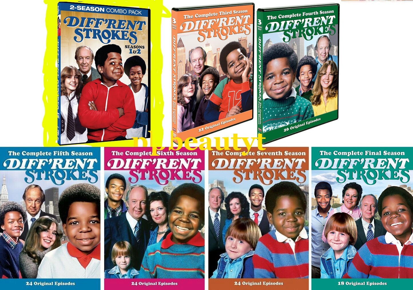 Diff’rent Strokes Complete Series Seasons 1* 2* 3 4 5 6 7 8/Final DVD Different