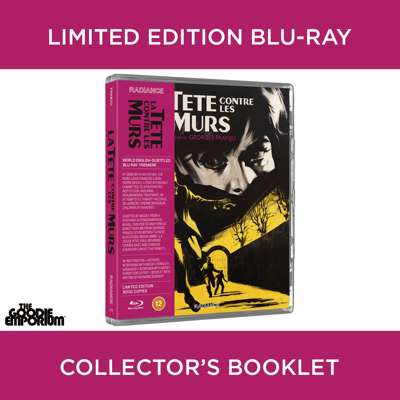 La tete contre les murs Head Against the Wall Blu-ray 1959 Radiance