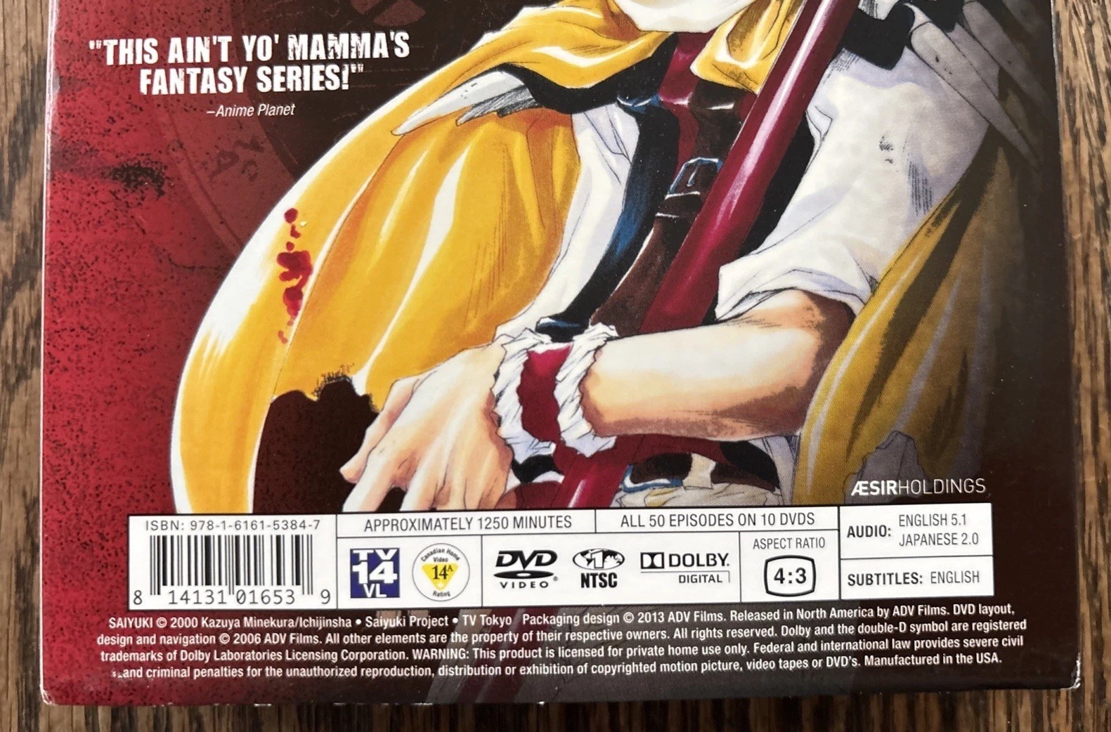 Saiyuki: Complete Collection Seasons 1 & 2 on 10-DVDs, Rated TV14