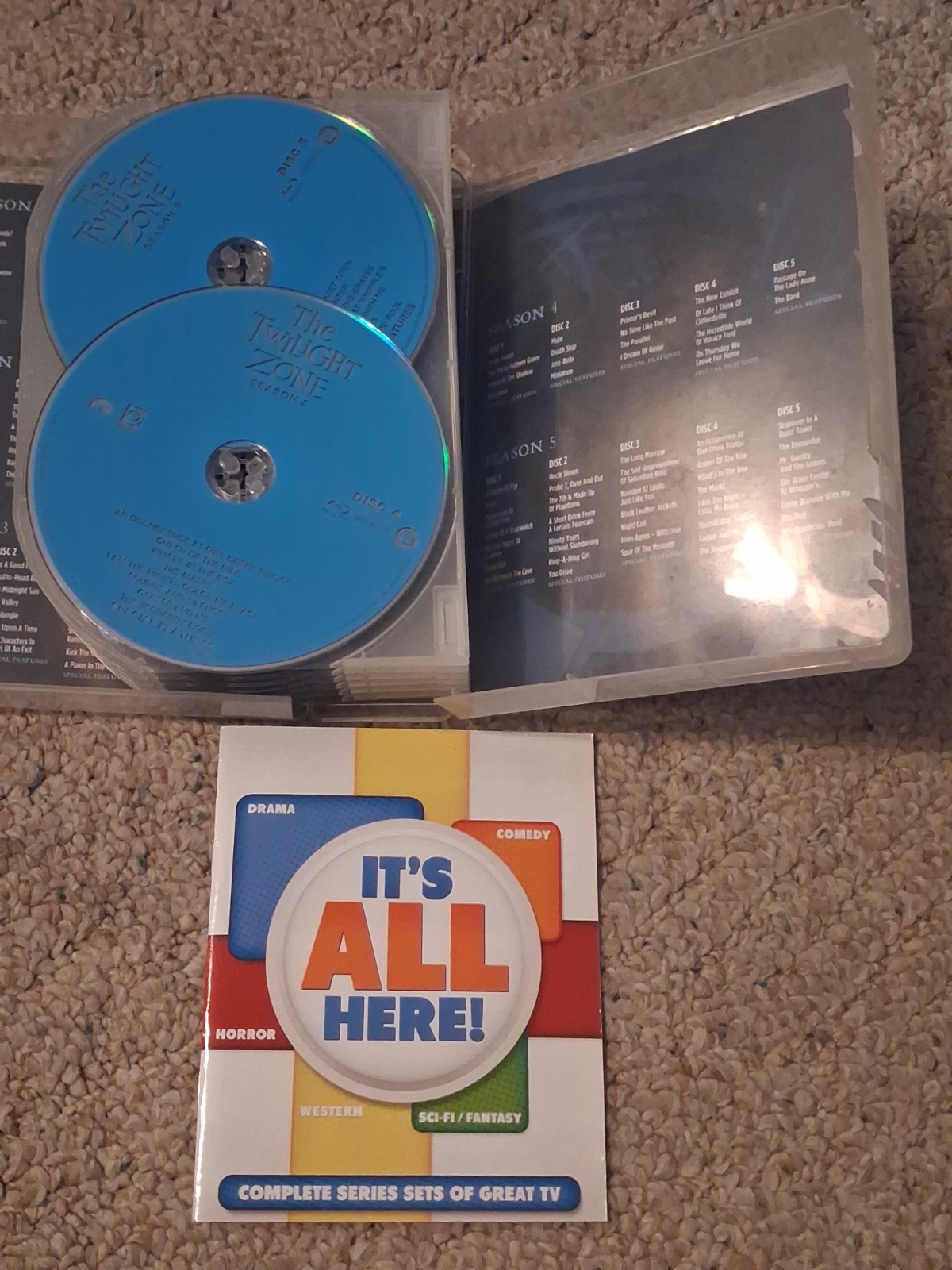 The Twilight Zone: The Complete Series 24 Blu-Ray Set & Night Gallery DVD Set
