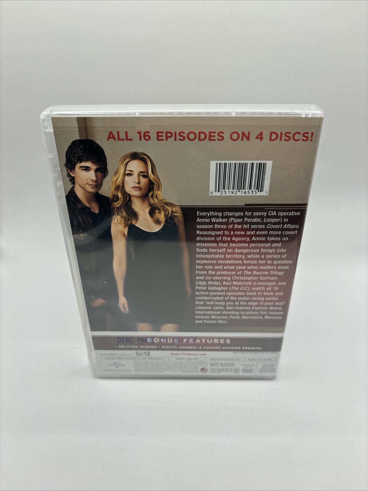 Covert Affairs Season 3 DVD Piper Perabo NEW *Factory Sealed*