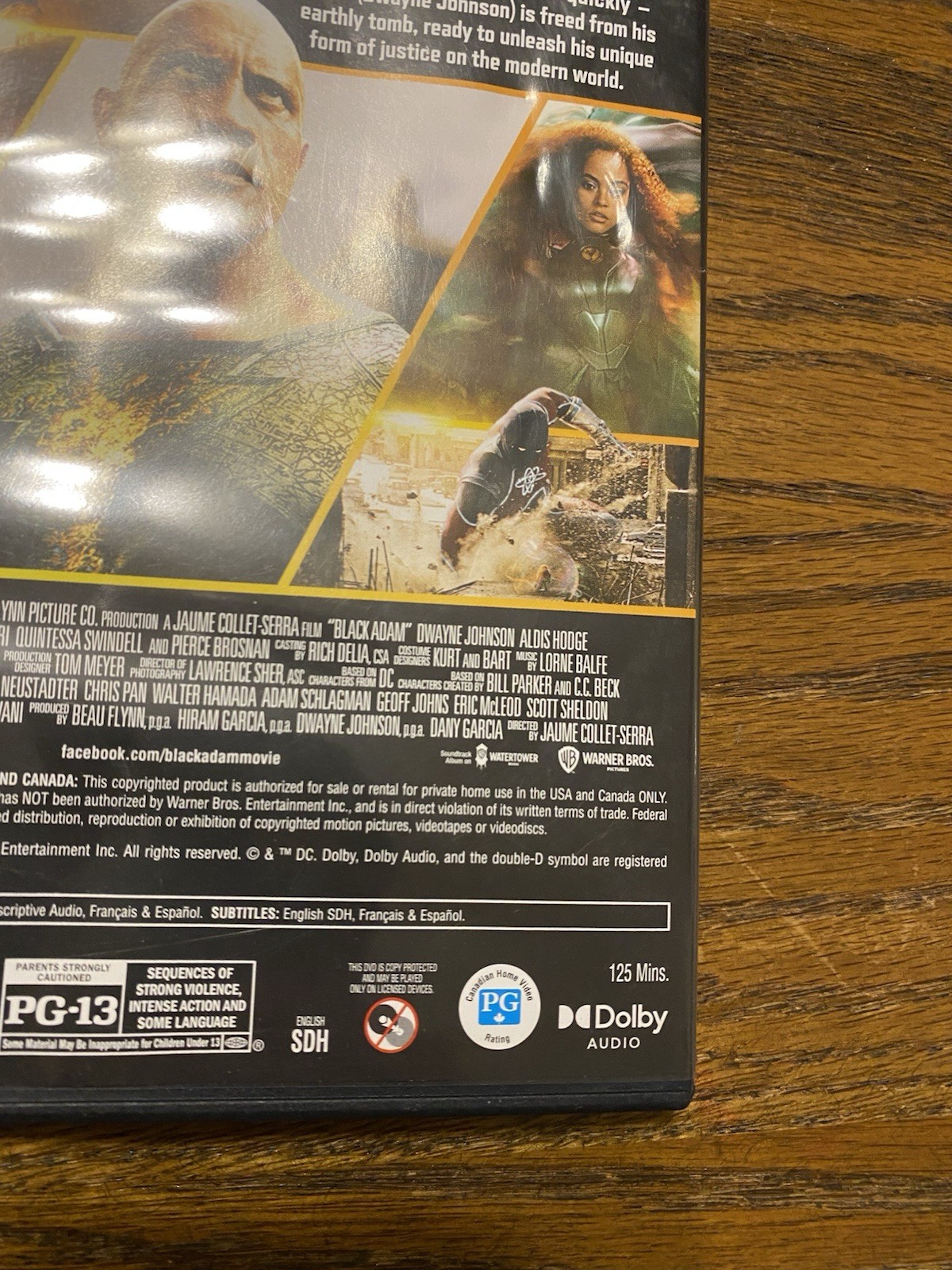Black Adam (DVD, 2022) Dwayne Johnson Dr. Fate Hawkman The Atom DC Comics