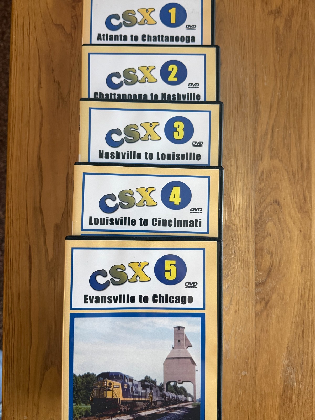 CSX in the 1990’s #1-5 5DVD Train Railroad Railfan EXTREMELY RARE OOP Chessie