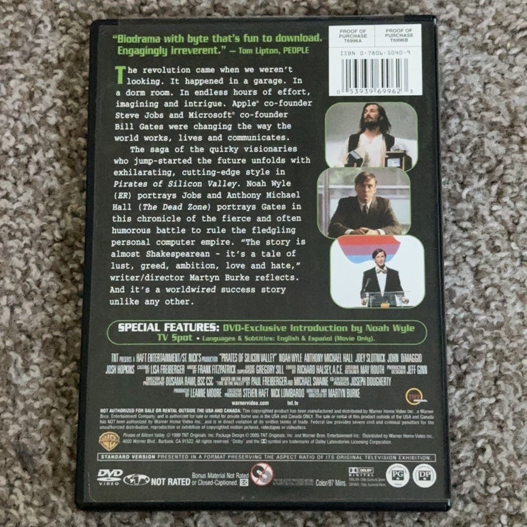 Pirates of Silicon Valley DVD Noah Wyle Anthony Michael Hall 1999