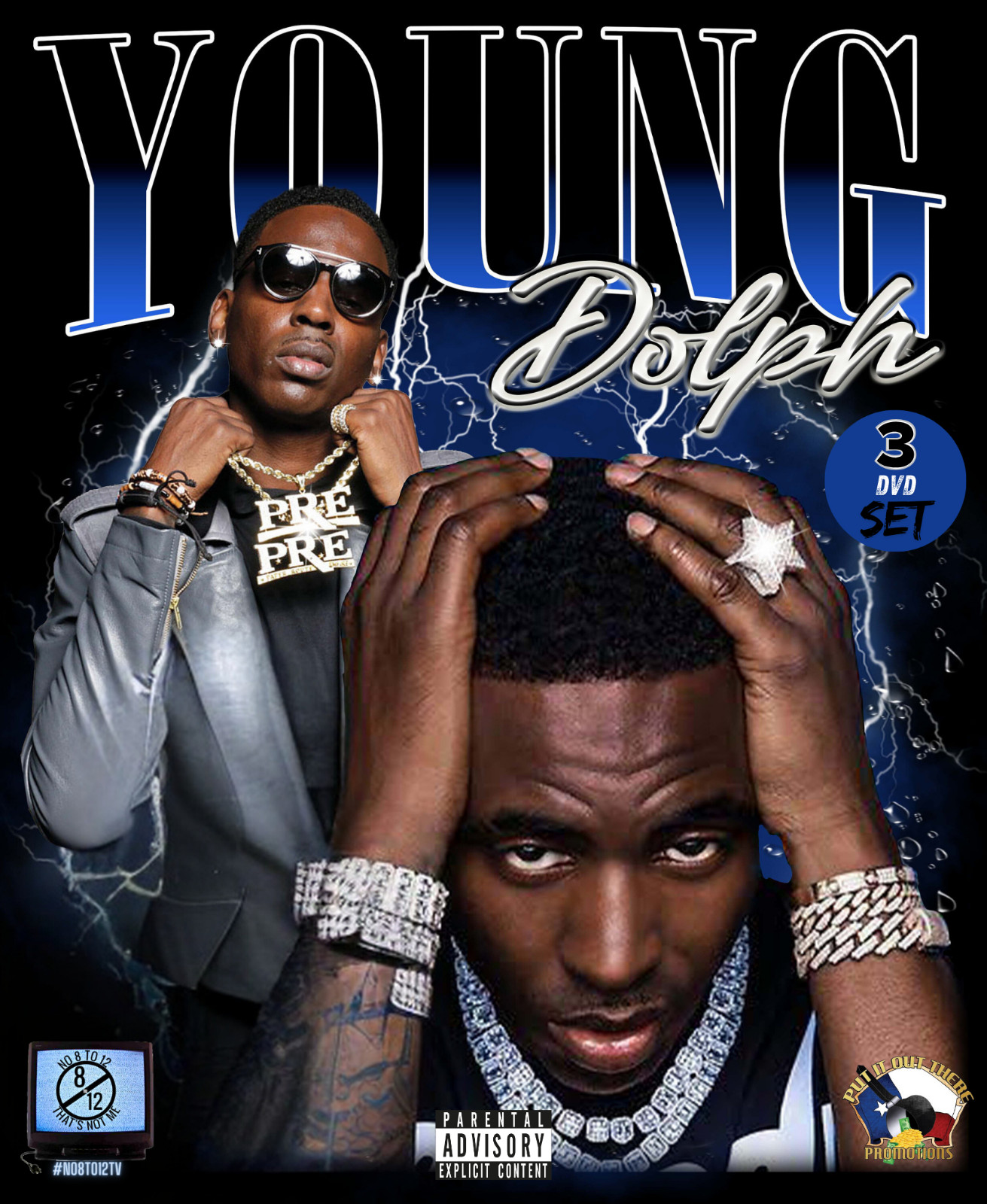 Young Dolph Myxer *over 100 uncensored music videos featuring Dolph *3 DvDs*
