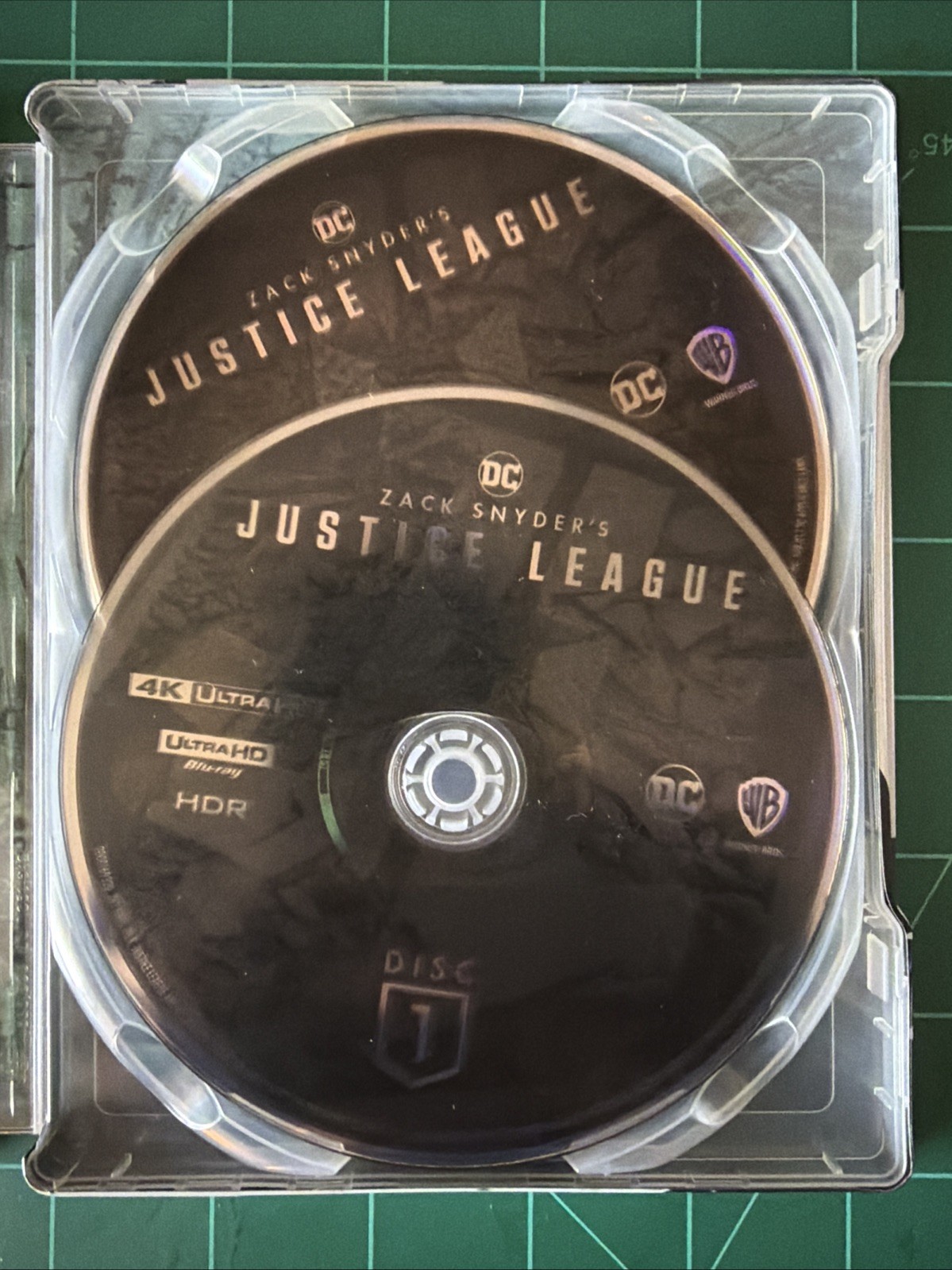 Justice League Blu Ray Limited Edition Steelbook W/Zach Snyder’s Cut 4K UHD