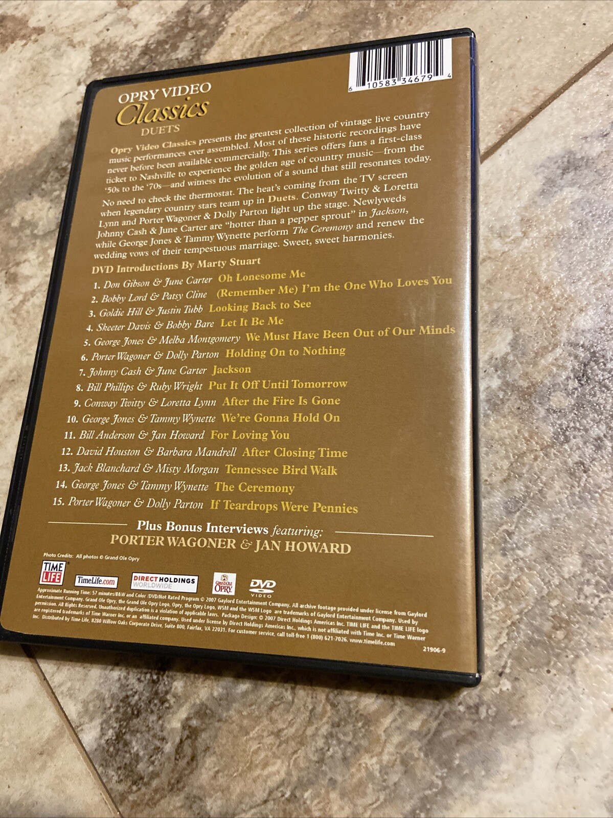 Grand Ole Opry Video Classics: Classic Live Performances Set Of 8 DVDs Time Life