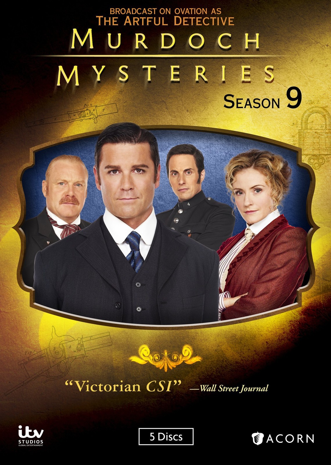 Murdoch Mysteries, Season 9 (DVD) Yannick Bisson Hélène Joy Jonny Harris