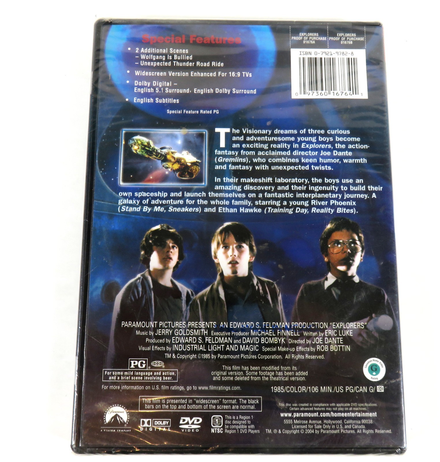 Explorers (DVD, 1985) River Phoenix Ethan Hawke NEW SEALED Joe Dante Sci-Fi