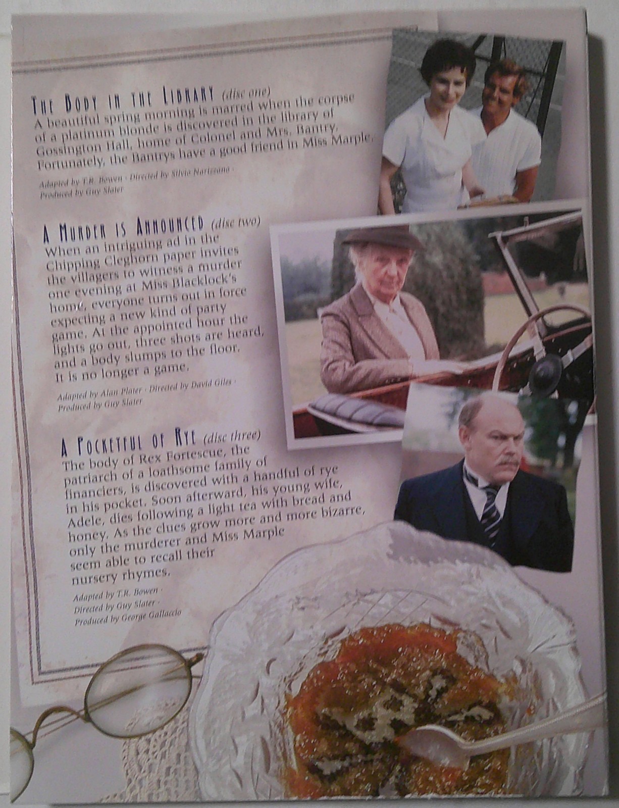 Agatha Christie MISS MARPLE 3 Feature Length Mysteries DVD Three-Disc Set