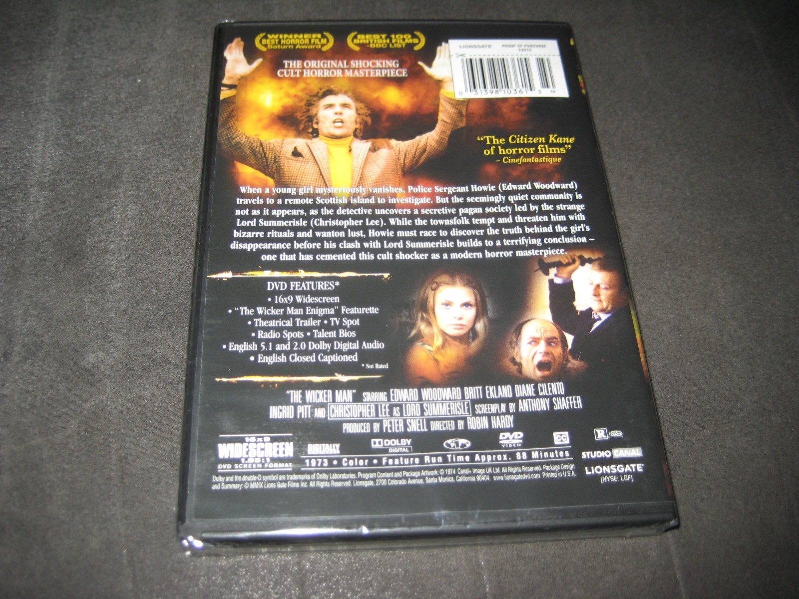 THE WICKER MAN (DVD 1973) BRAND NEW – RATED R – WIDESCREEN – HORROR – THRILLER