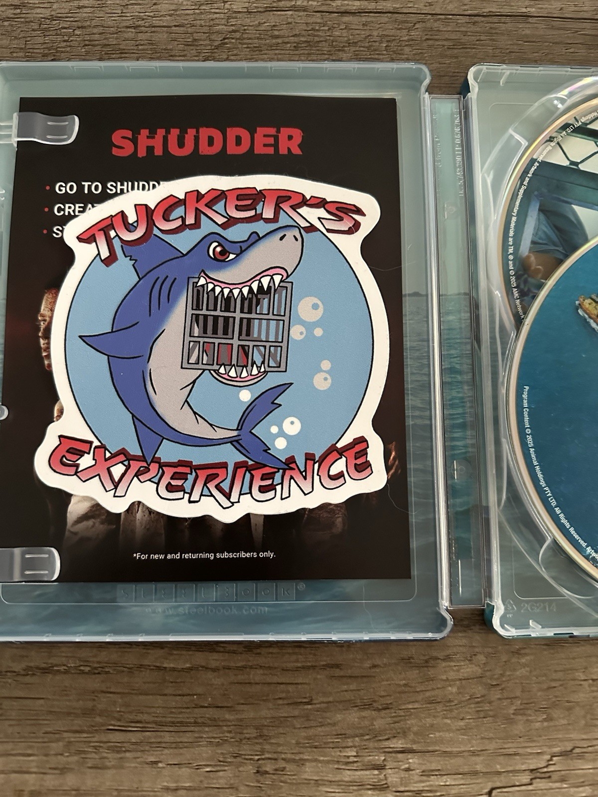 Shudder Dangerous Animals 4K UHD Blu-ray Steelbook HDR R 2025 Horror/Thriller