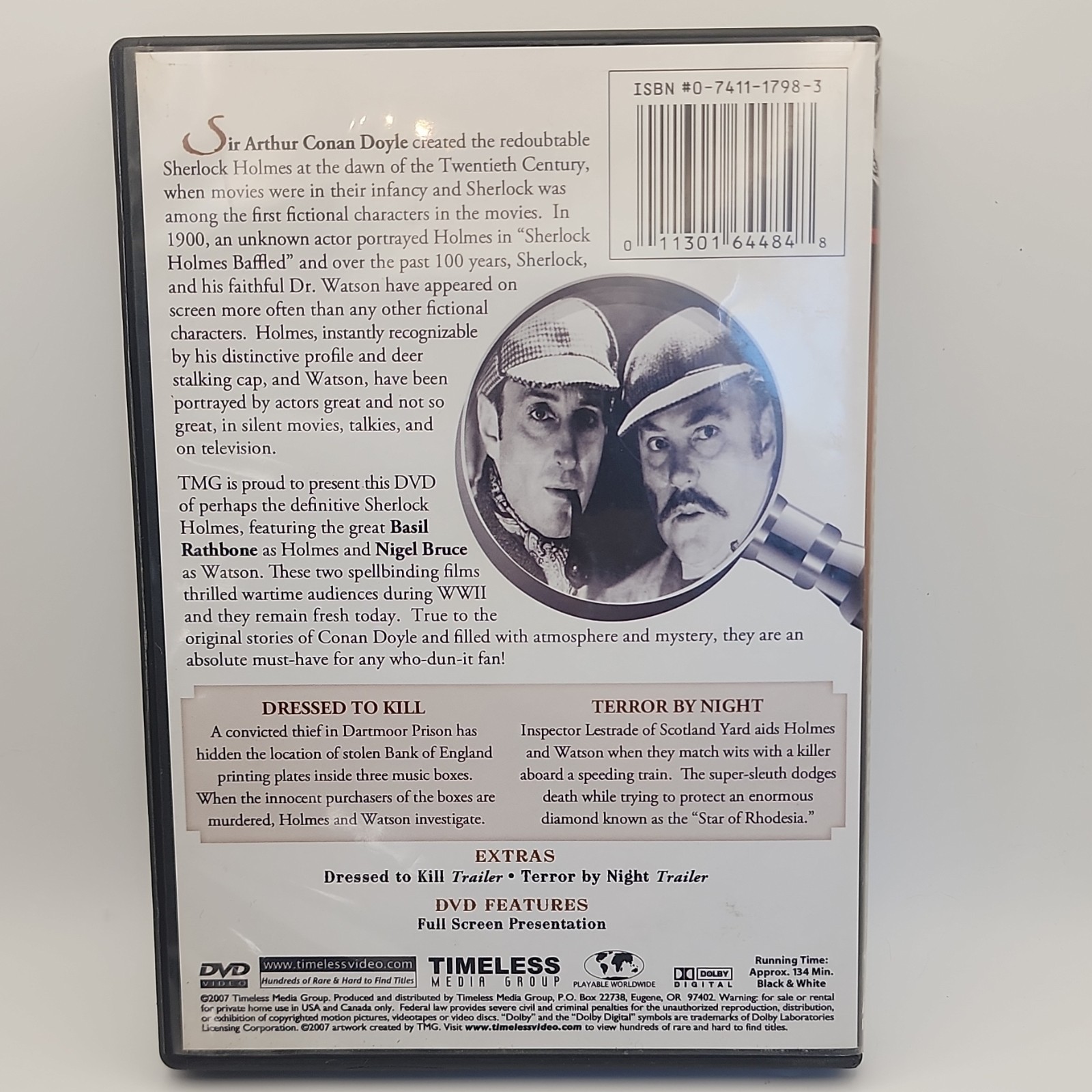Timeless Media Group Sherlock Holmes Collection DVD Region 0 2007 134 Min