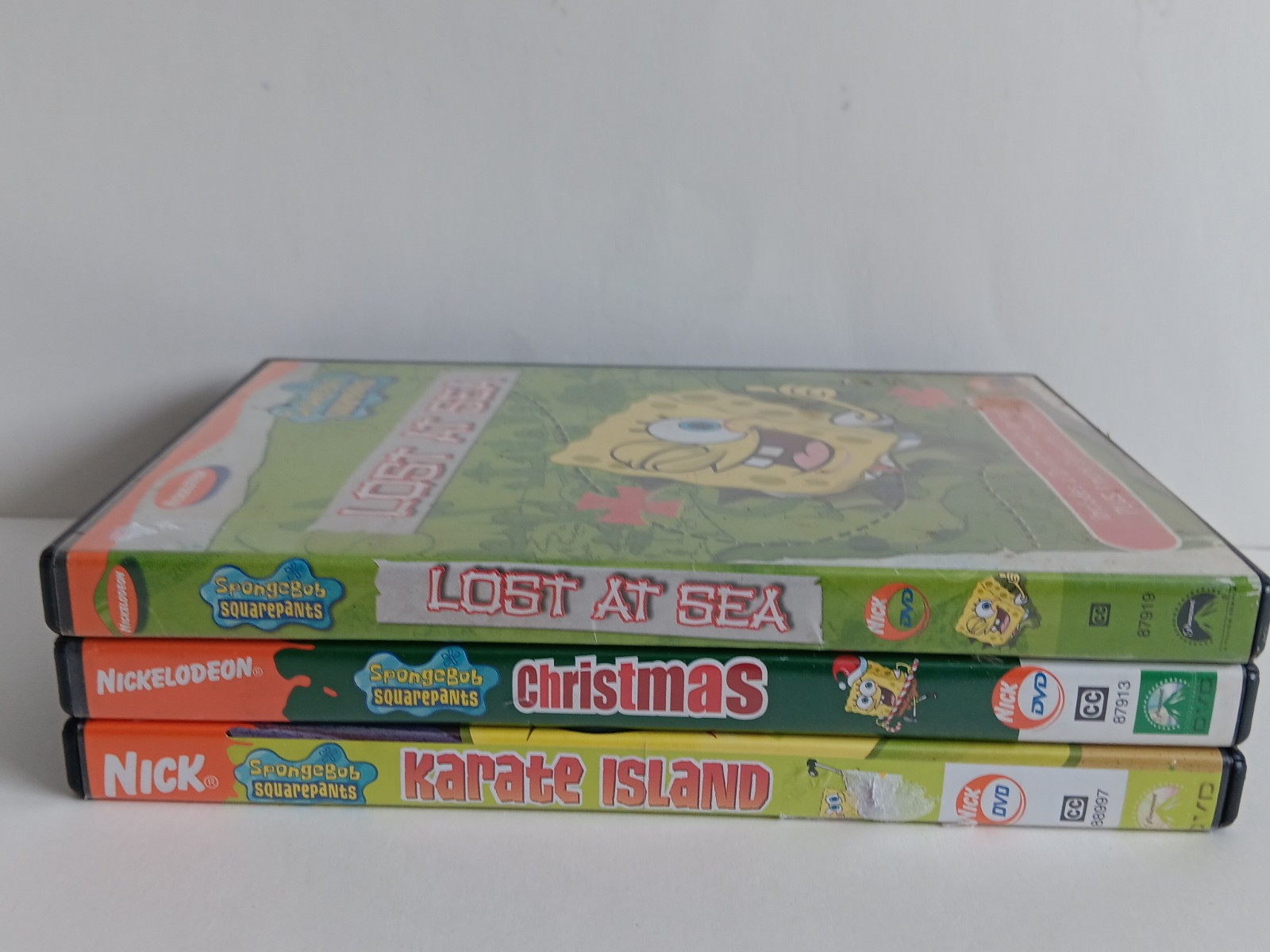 Nickelodeon -3 Dvd Lot-Spongebob Square Pants- 303 Minutes Of Classic Episodes