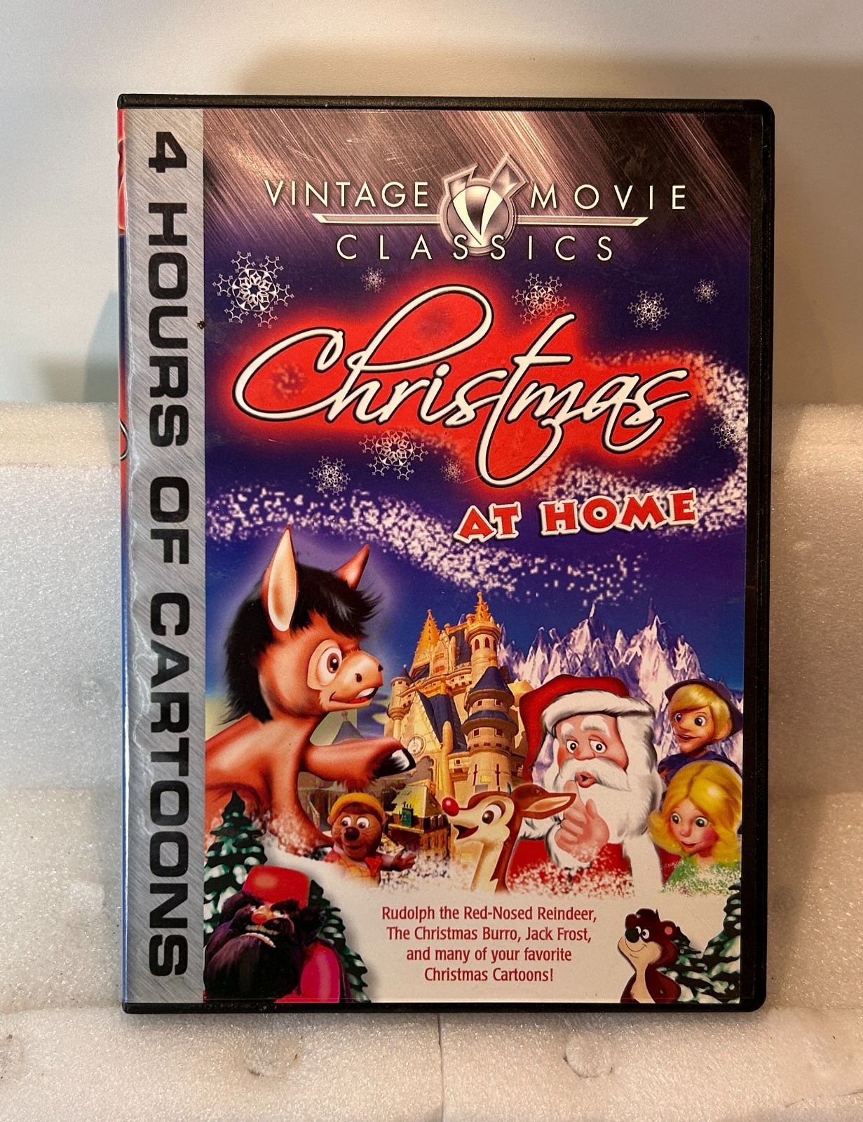 Vintage Movie Classics Christmas At Home 4 Hrs Of Cartoons (DVD) W/ Case, Tested