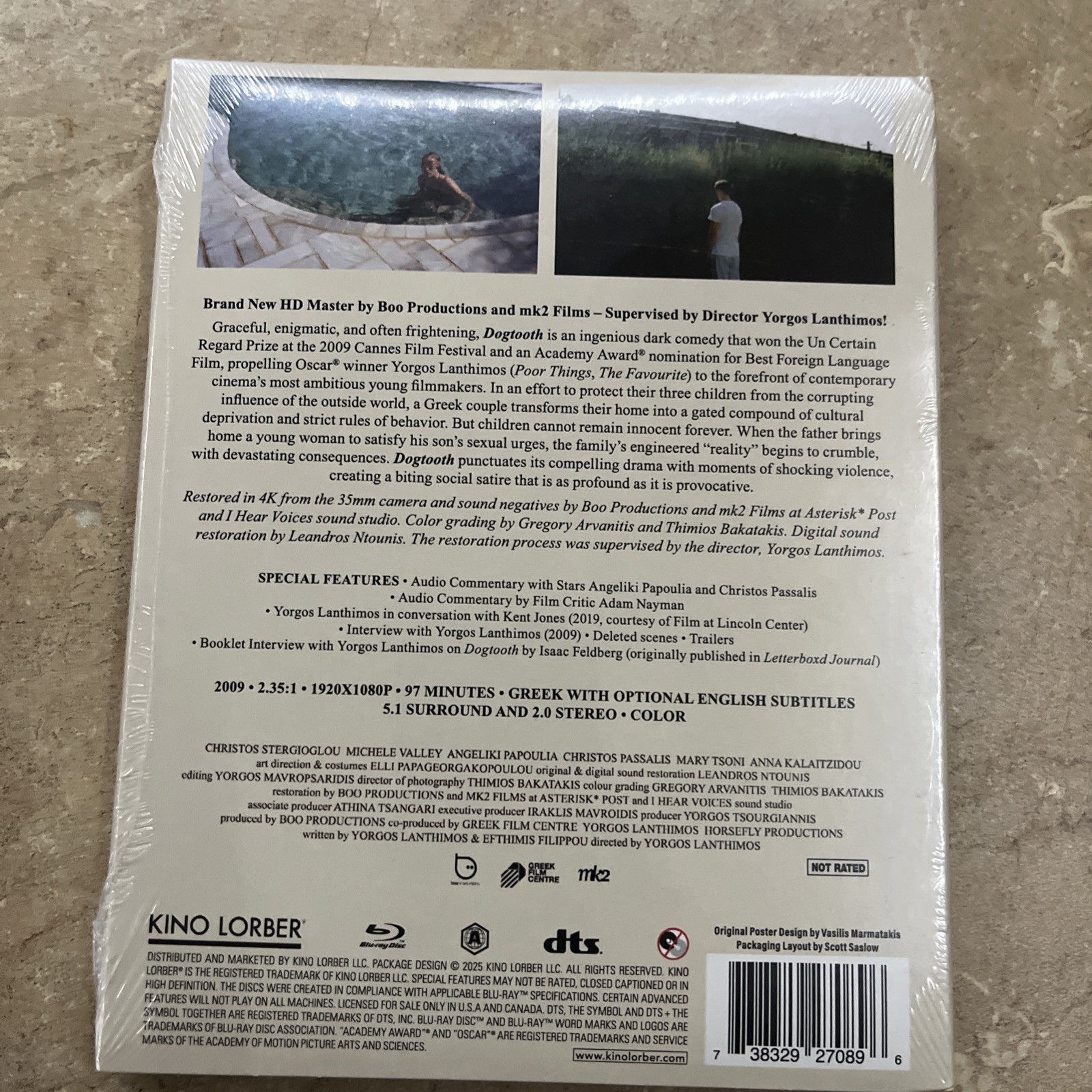 Dogtooth (Blu-ray 2025) Kino Lorber Yorgos Lanthimos NEW