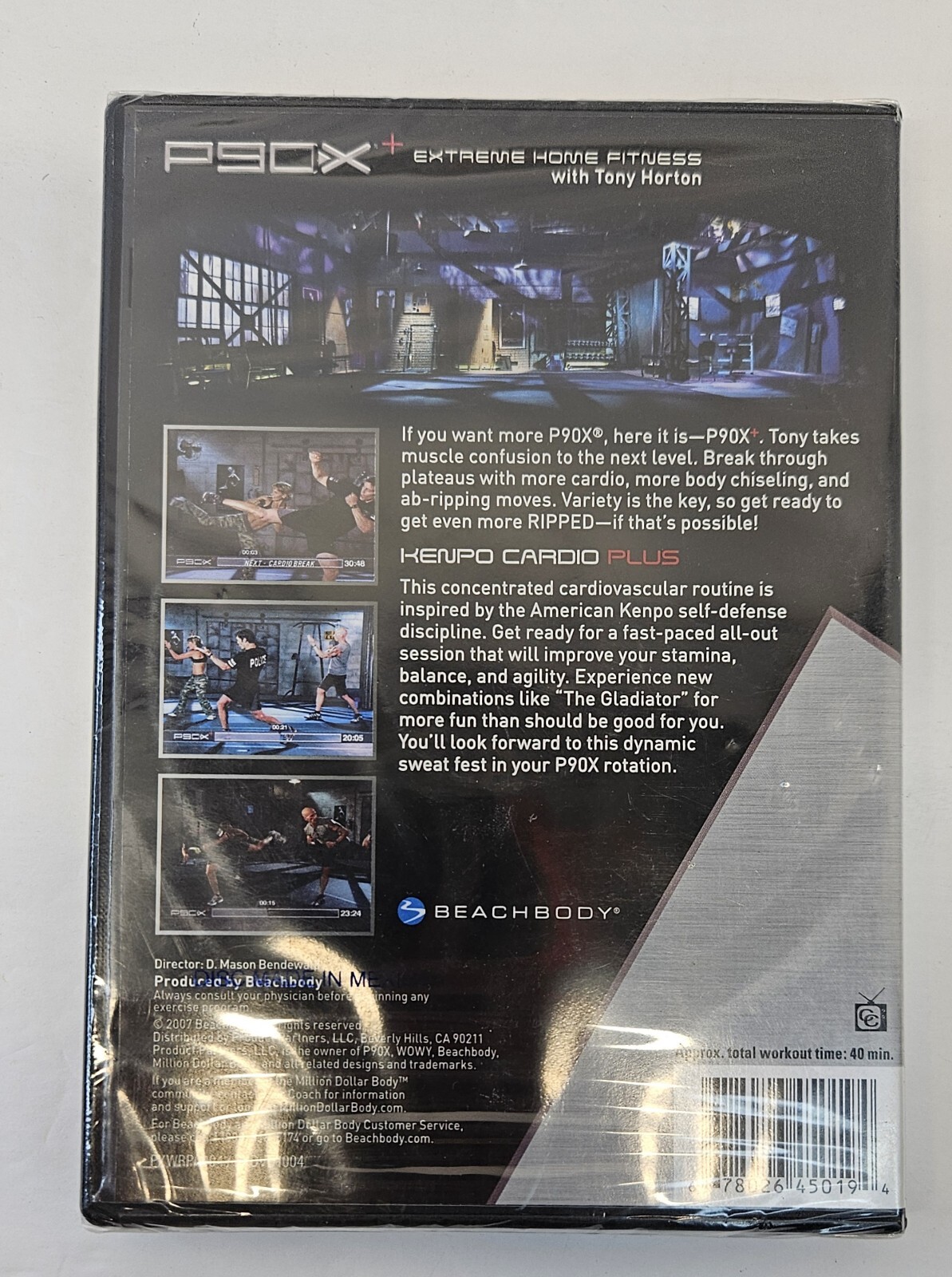 P90X+ Beachbody Kenpo Cardio Plus Extreme Home Fitness w/ Tony Horton DVD NEW