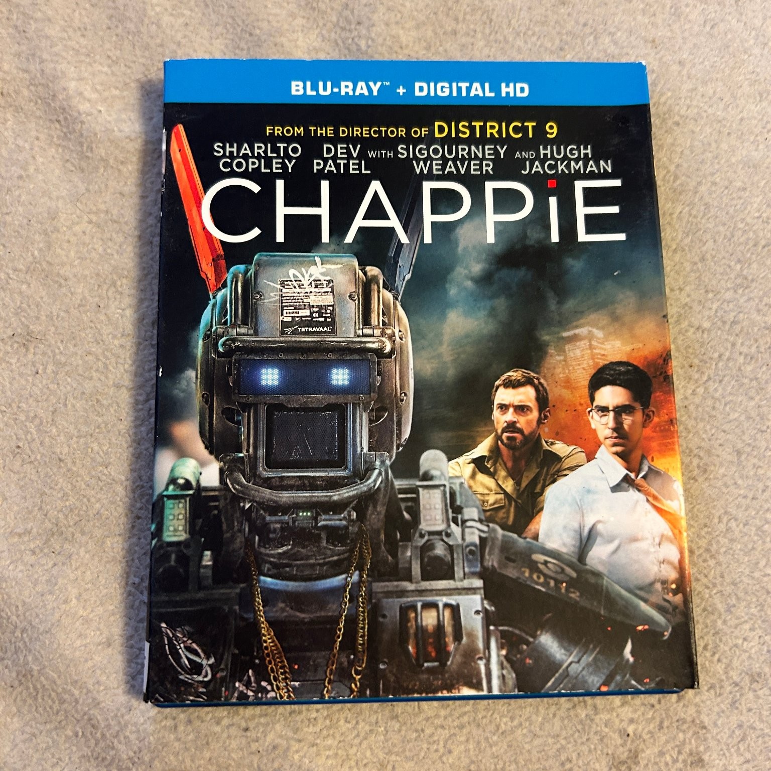 Chappie Blu-ray 2015 Mastered in 4K Neill Blomkamp Hugh Jackman Sigourney Weaver