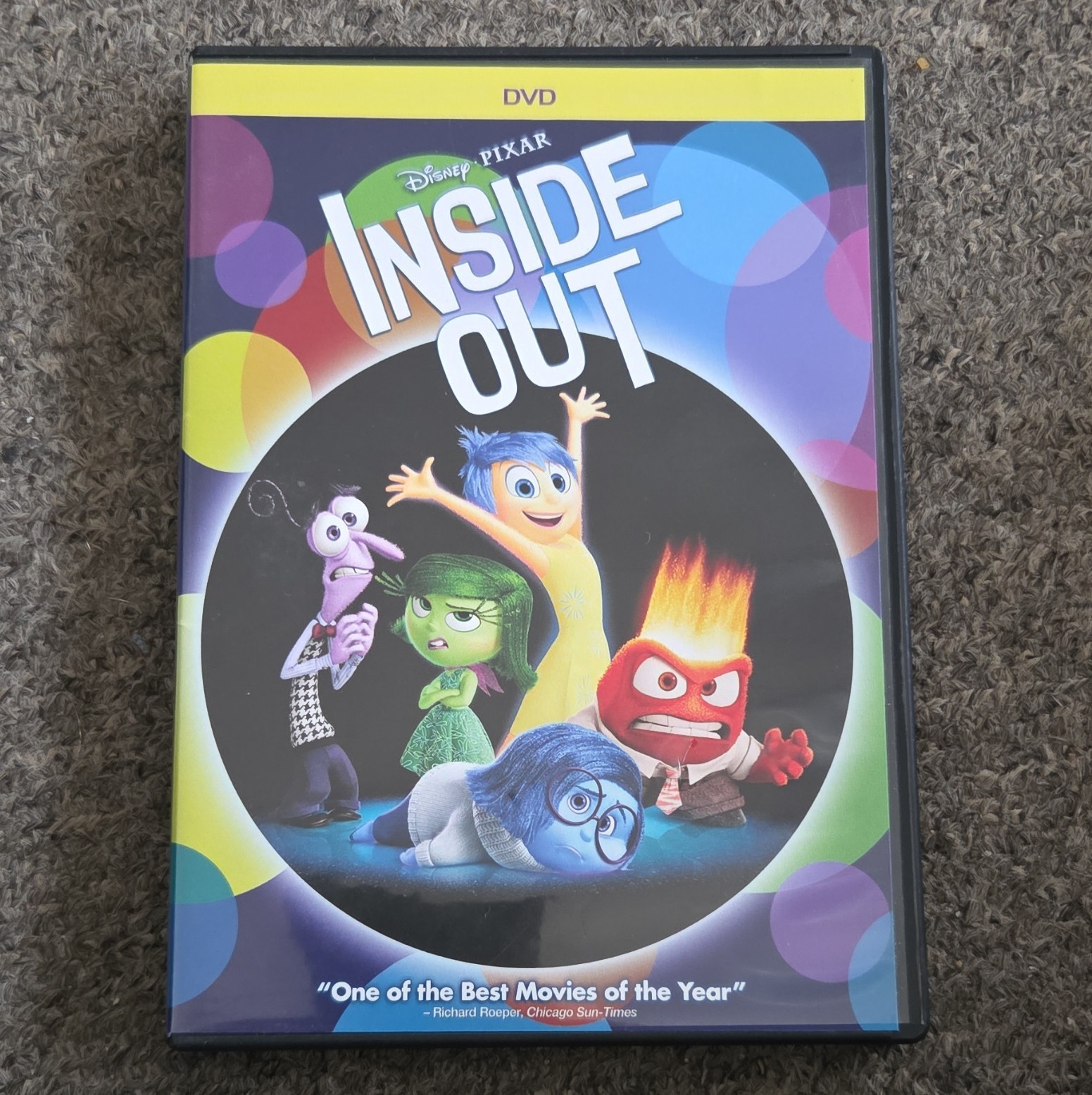 Disney Pixar Inside Out DVD 2015 NTSC PG 95 Min Commentary 1.78:1 Eng/Fr/Sp