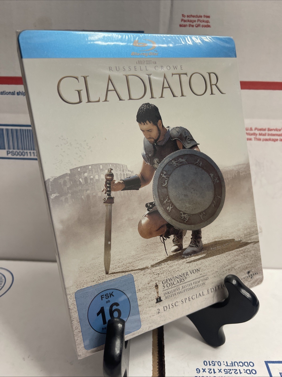 Gladiator (Blu-ray, 2-Disc, 2009) Steelbook German Import NEW