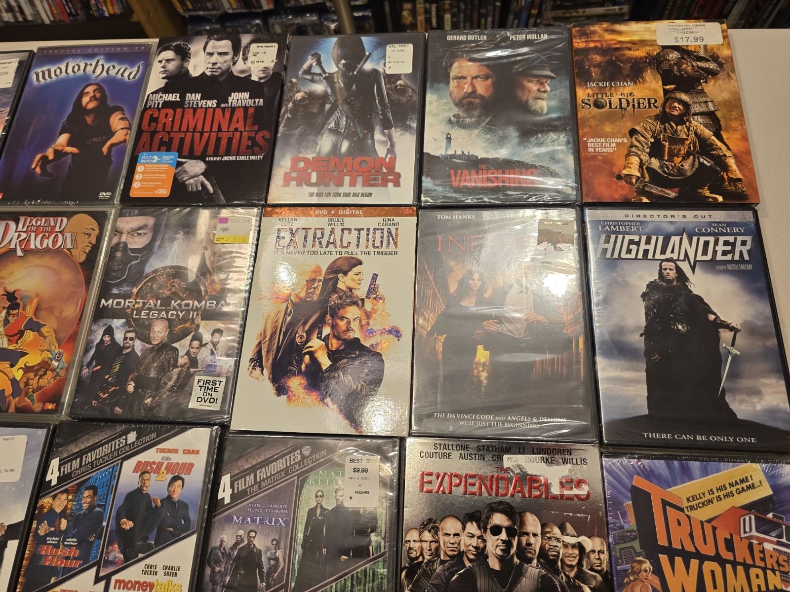 Huge Brand New Action Martial Arts Sword Fighting Dvd Lot of 24 Kill Bill Rush