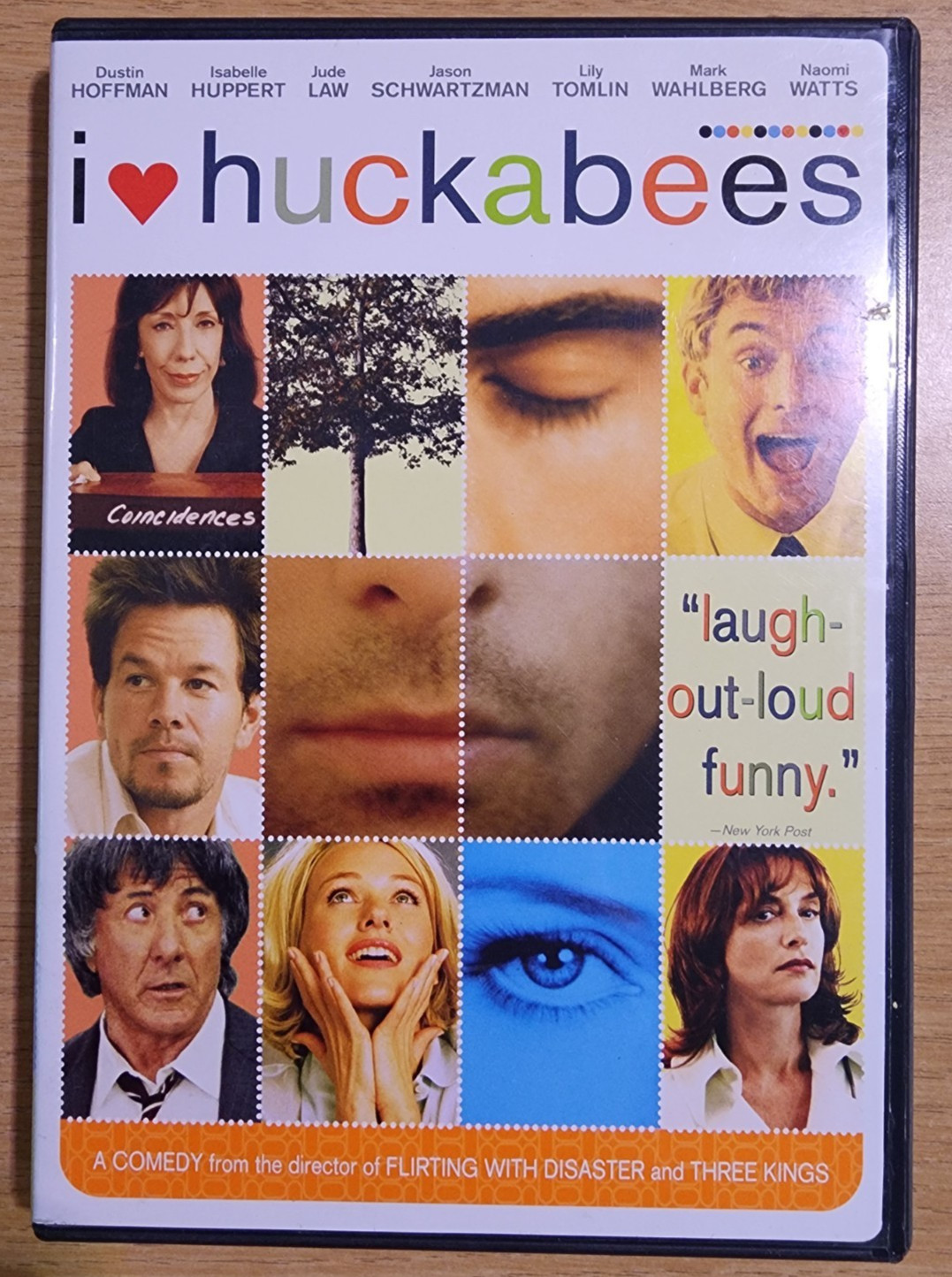 I Heart Huckabees (DVD, 2004, Full Screen/Widescreen) Dustin Hoffman, Jude Law