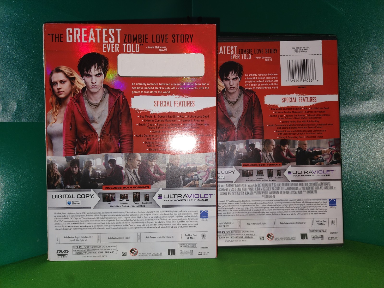 BRAND NEW w/ Slipcover – Warm Bodies (DVD, 2013, Summit) Zombie Love Story