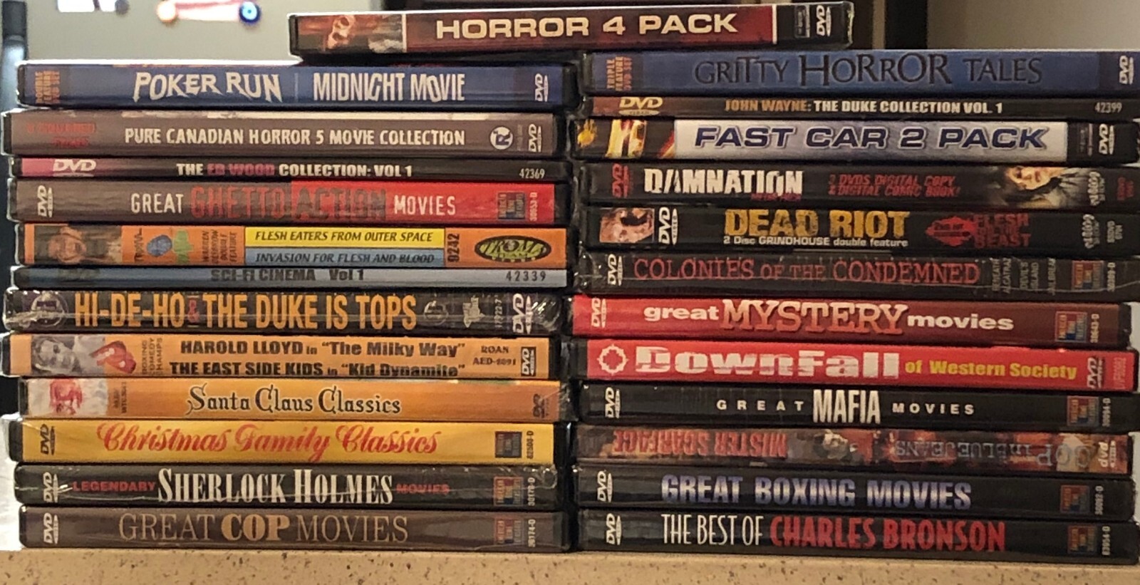 Inventory liquidation Wholesale Lot of 100 New DVD Assorted Bulk No Dups Nice 1!