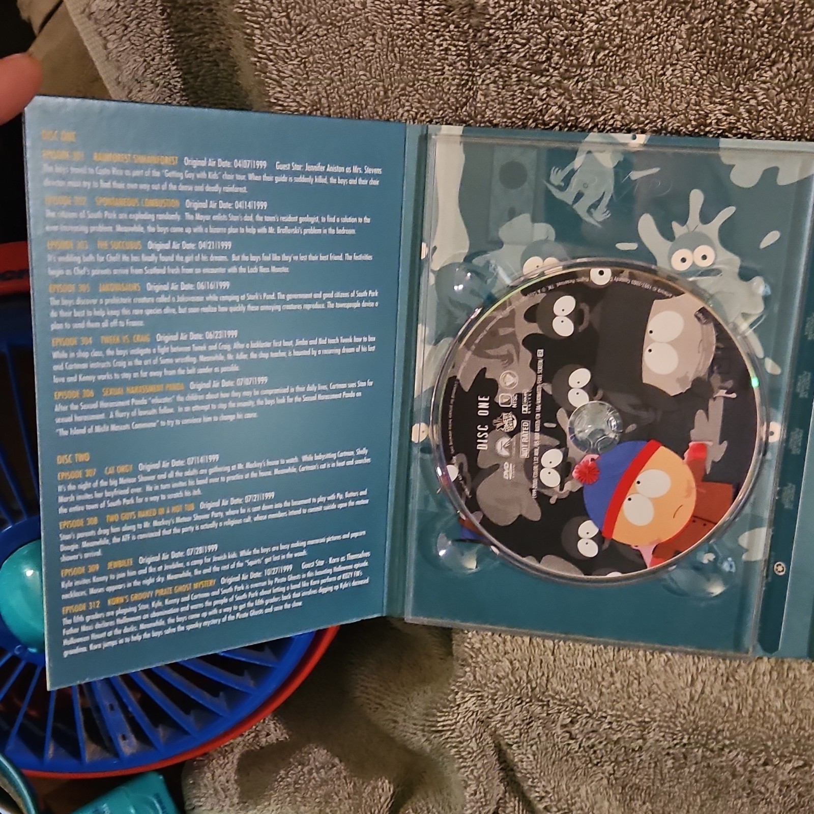 South Park Season 3 DVD 3-Disc Set Commentary Deleted Scenes NR 1999 Parker