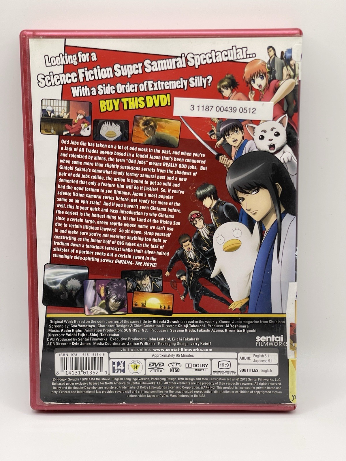 Gintama the Movie (DVD) Anime Opened
