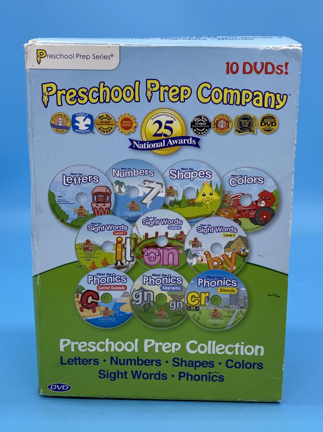 Preschool Prep Company (9 DVD Set) Missing Sight Words Level 1 Disc Homeschool