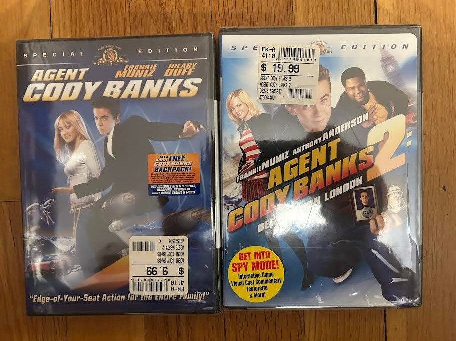Agent Cody Banks 1 & 2 DVD LOT–(SPECIAL EDITION )-BRAND NEW–FREE SHIPPING