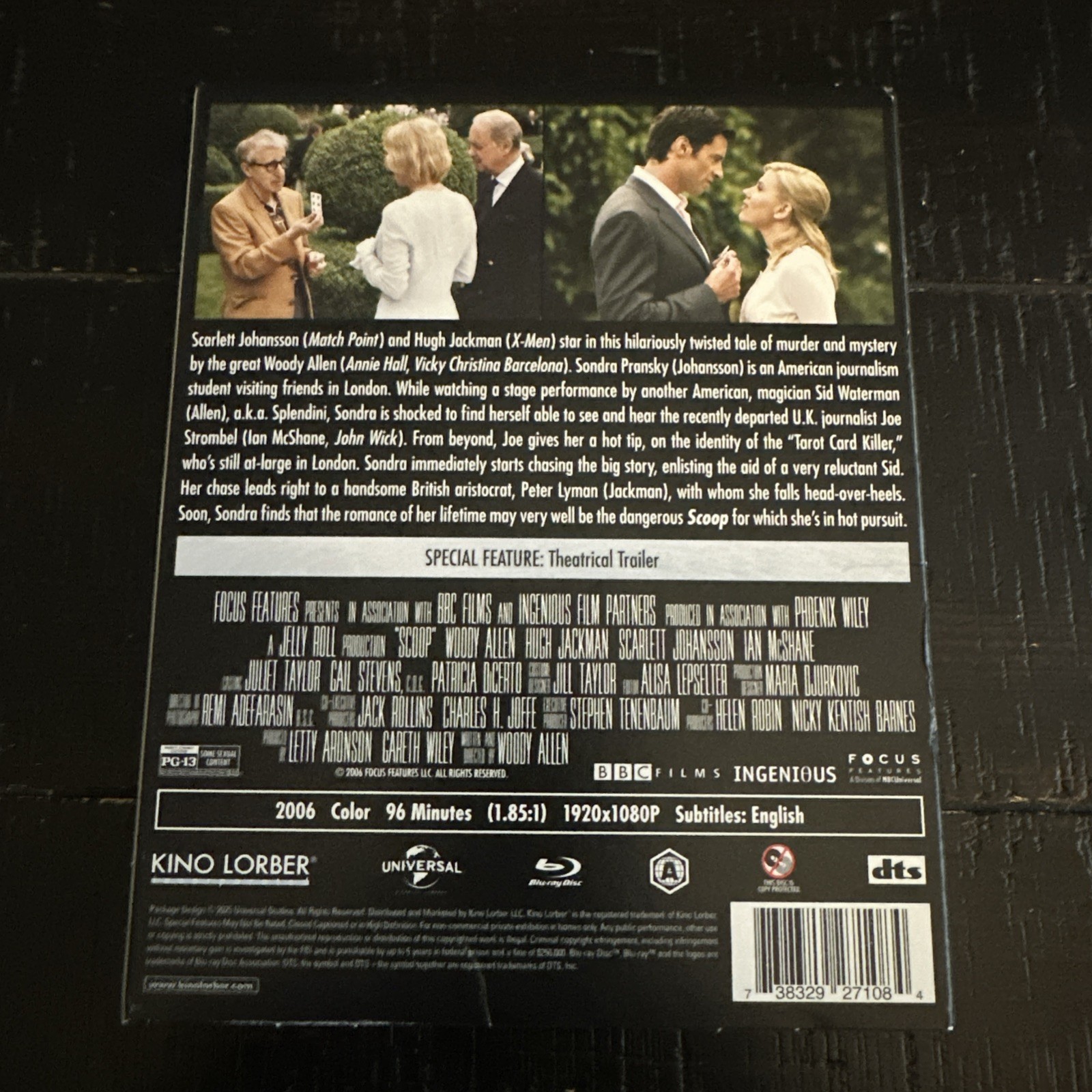 Scoop [Blu-ray] Kino Lorber, Woody Allen, Hugh Jackman, Scarlett Johansson