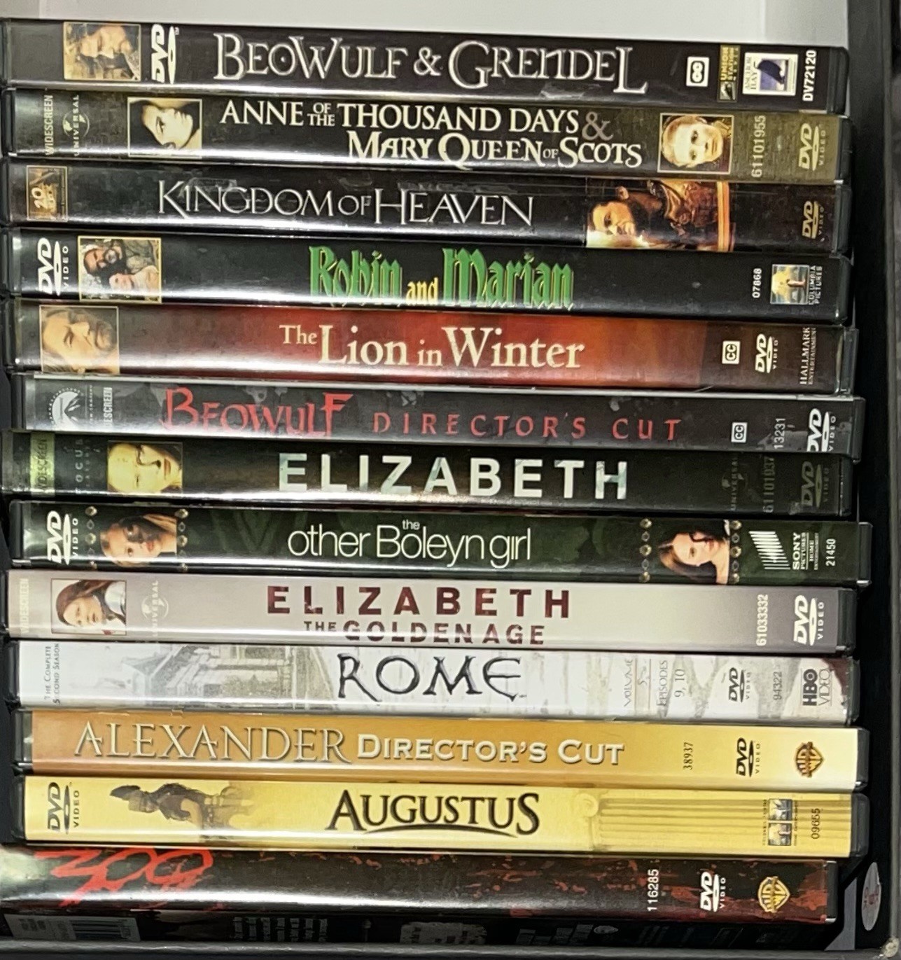 Lot of 13 Historical Drama DVDs Most are Theatrical Releases Classics Tested