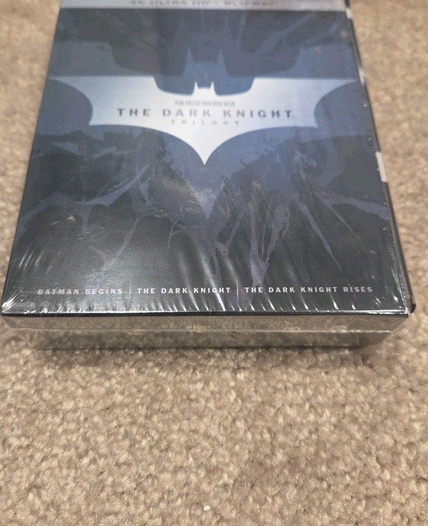 The Dark Knight Trilogy (Blu-ray 6-Disc Set) Christian Bale, Nolan – Read Desc