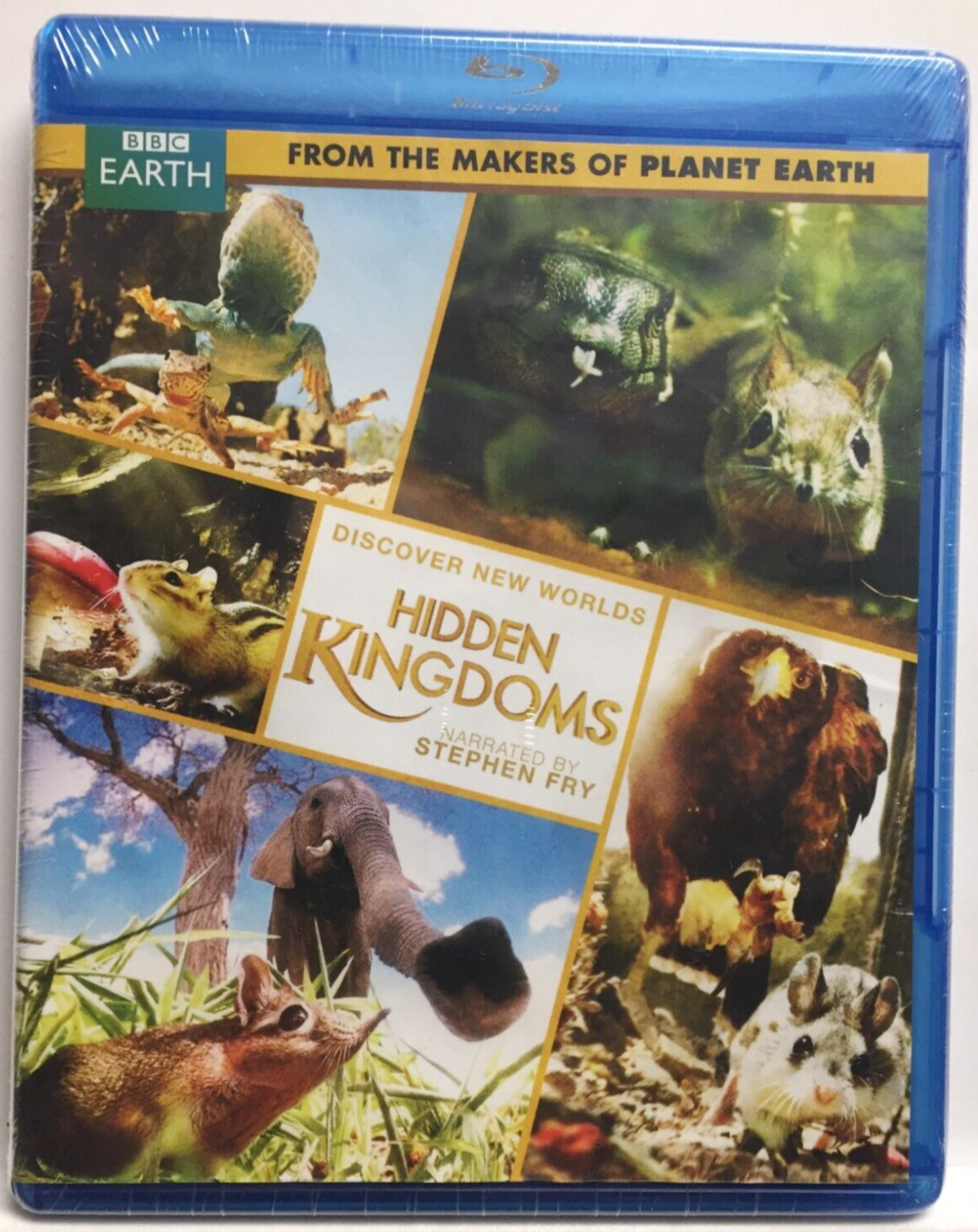 BBC Earth: Hidden Kingdoms Mini-Series (Blu-ray,2014) Stephen Fry,BRAND NEW!