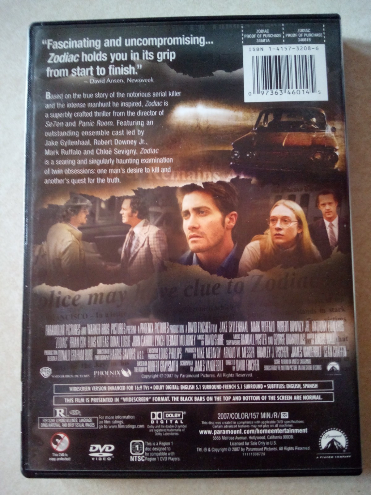 Zodiac-DVD- Widescreen