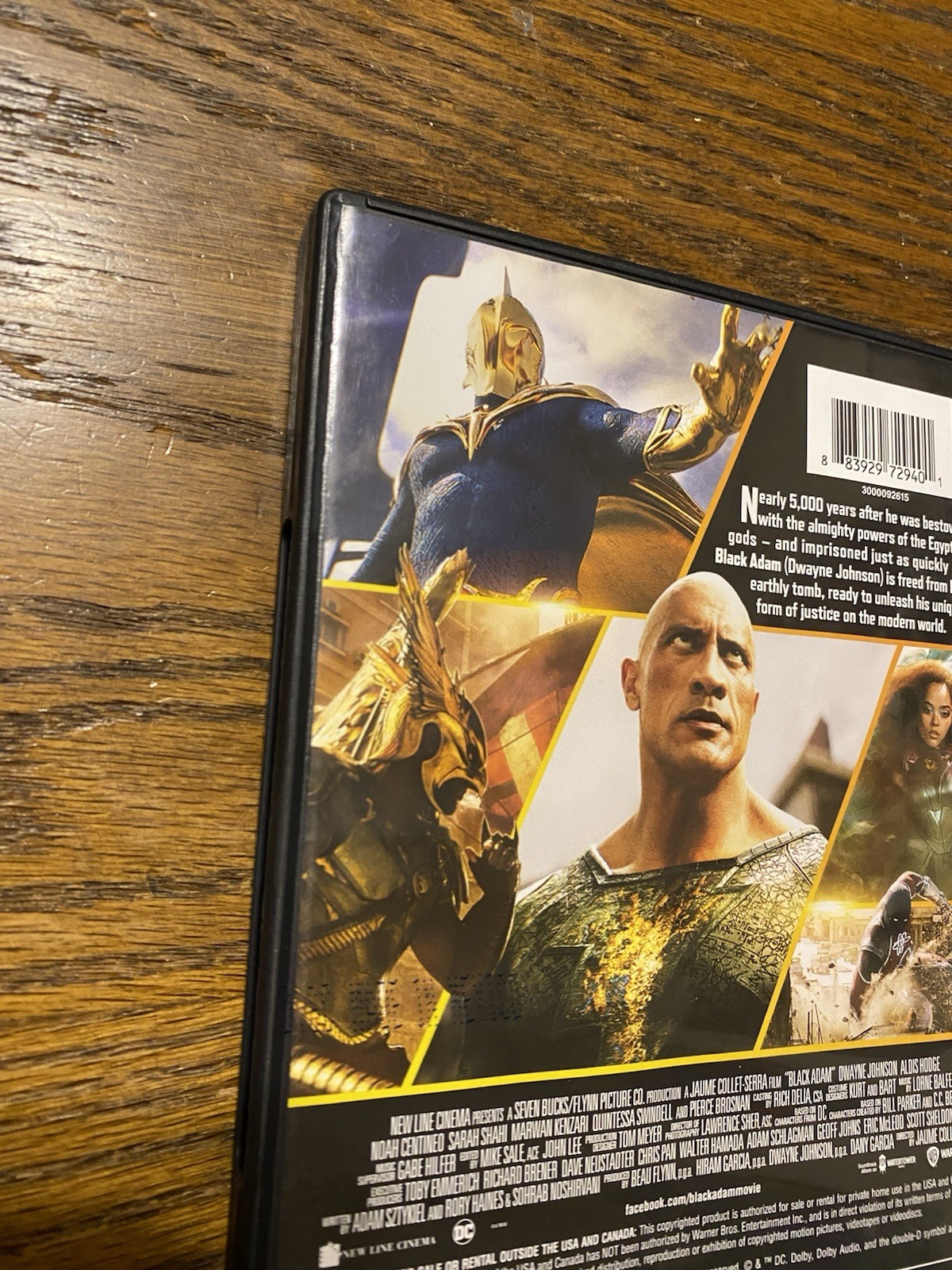 Black Adam (DVD, 2022) Dwayne Johnson Dr. Fate Hawkman The Atom DC Comics
