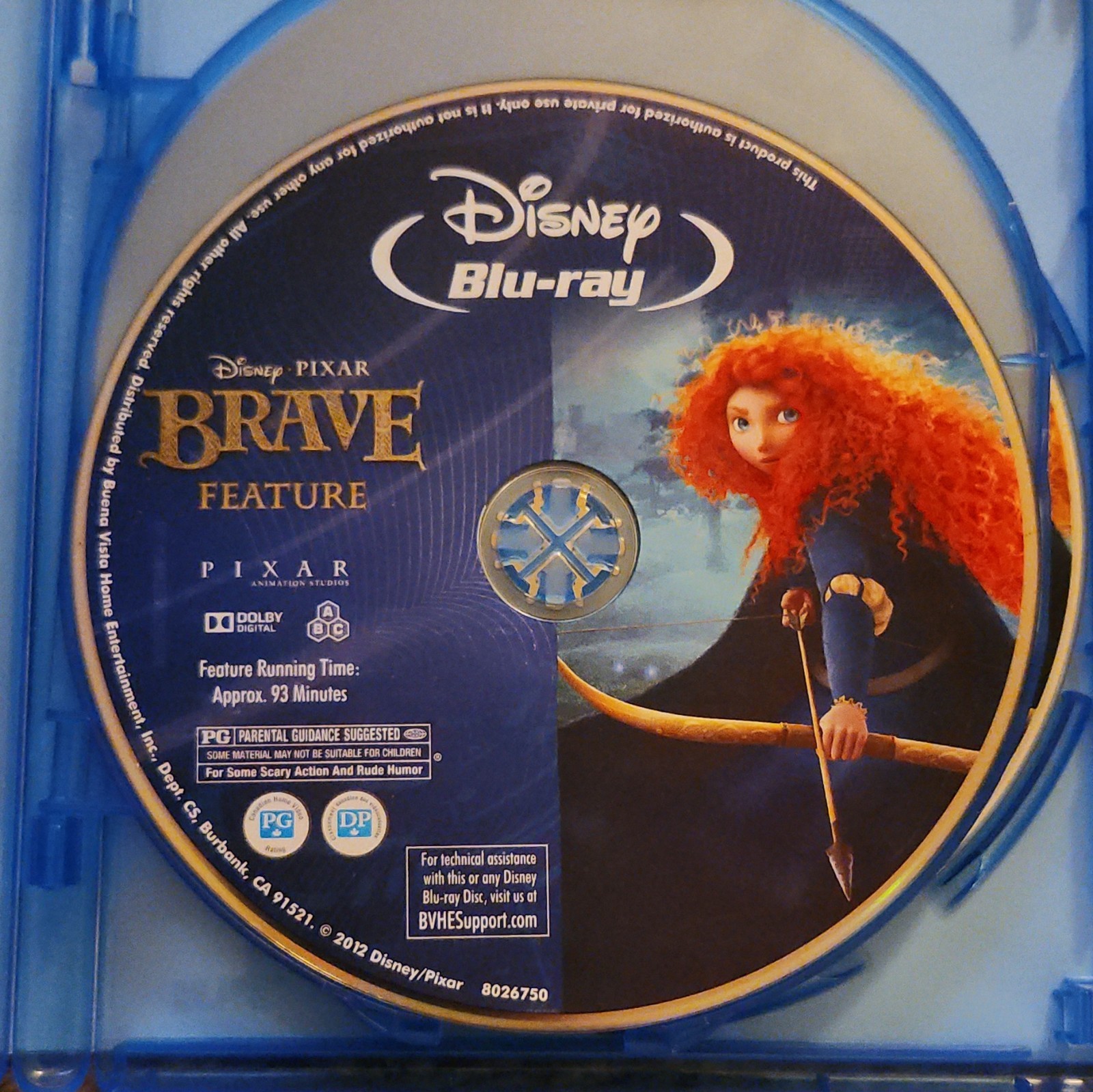 Disney Pixar Brave Collector’s Edition Blu-ray PG NTSC 2012 93 Min