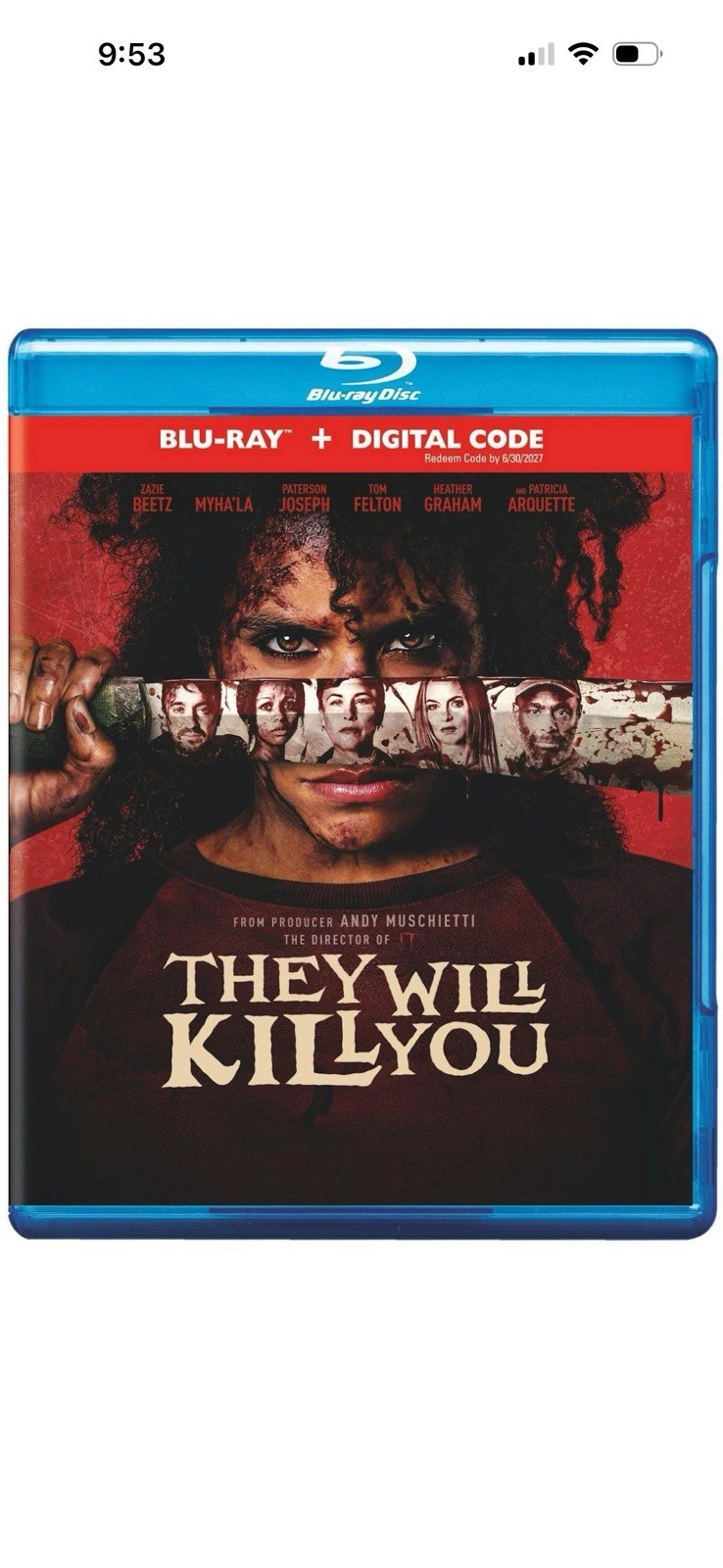 They Will Kill You Blu-ray Movie NEW But Opened Disc No Digital Code 2026