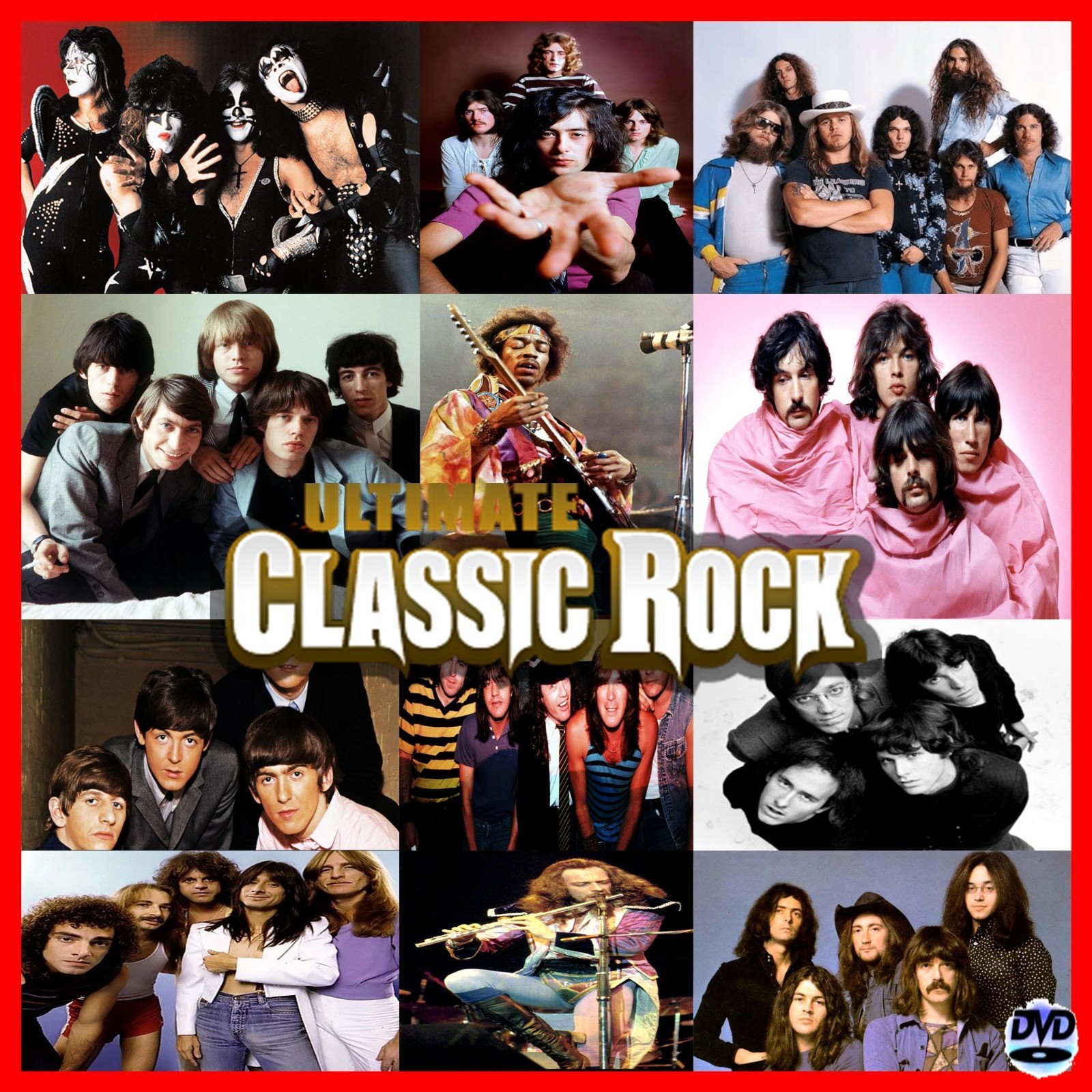 Classic Rock Hits Collection of All Time ” Best Of ” 10 dvds Set / 150 videos