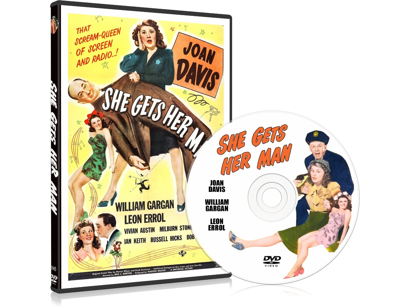 She Gets Her Man (1945) Action, Comedy, Music DVD