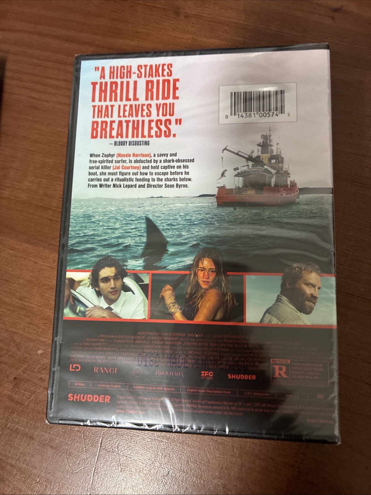 Dangerous Animals New DVD W/Slipcover